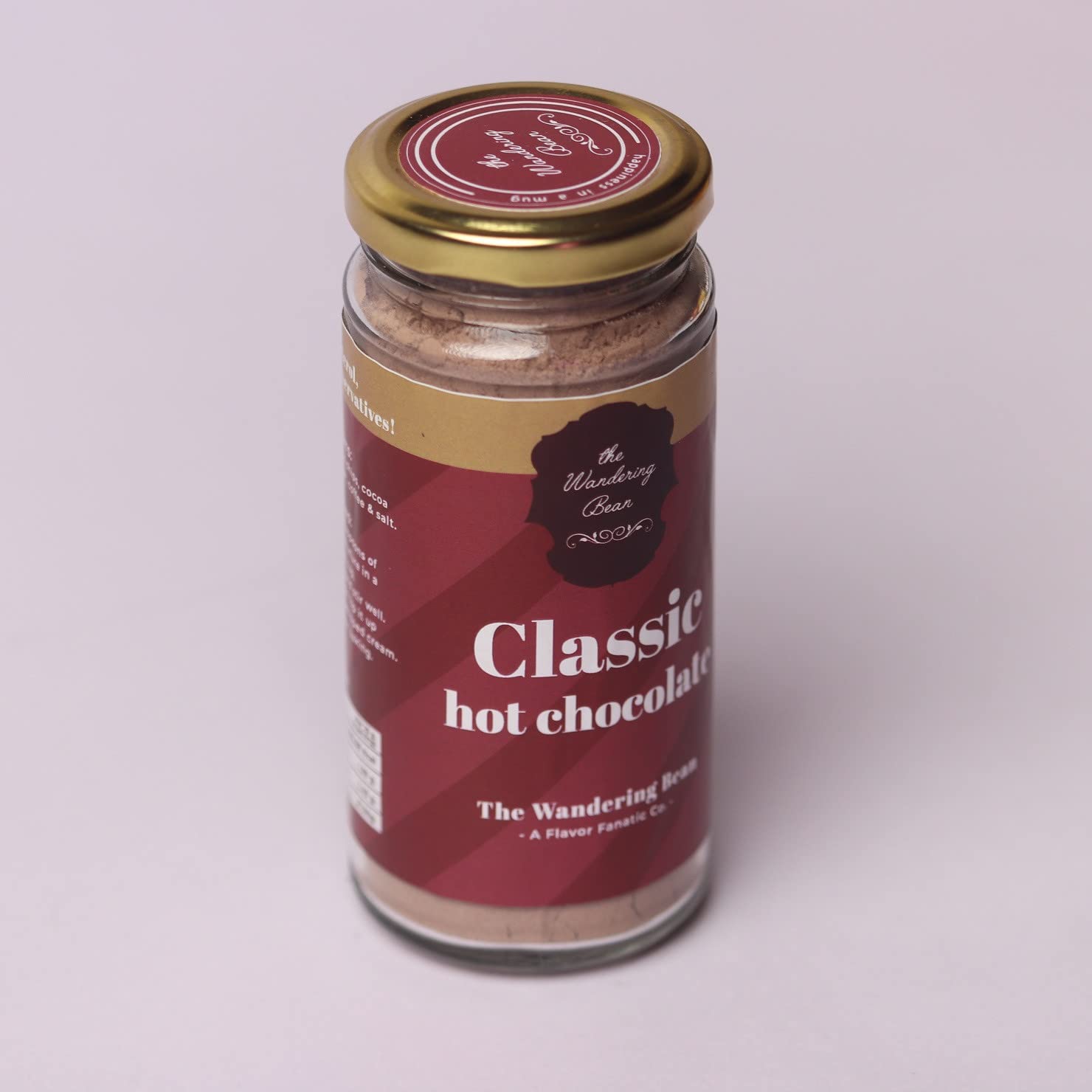 The Wandering Bean Rich chocolate and Cocoa Powder Classic Flavoured | 100% Natural, Vegan and Gluten-Free | Enjoy Hot or Cold (150 Grams) Gift Festive, Best Gift Hamper - Image 4 thumbnail