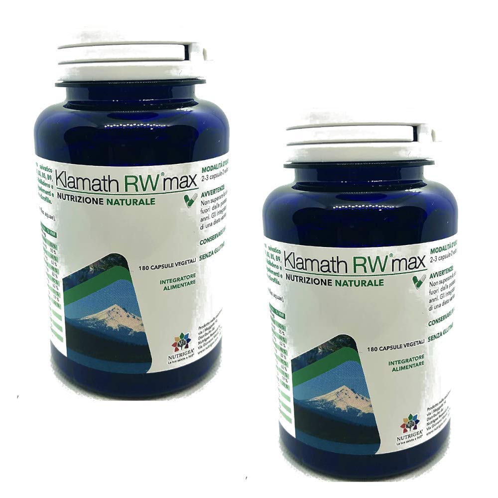 KLAMATH RW MAX - integratore alimentare da 180 capsule (2 Confezioni da 180 Capsule)