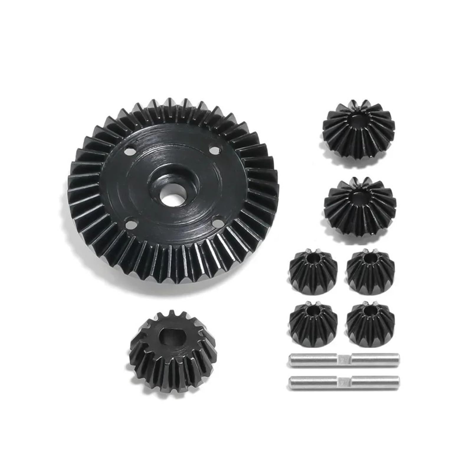 para Tamiya para XV02 para TT02 para TT02B 1/10 RC Coche Diferencial Acero Dientes Shell Engranaje Cónico Kit Piezas Mejora Componentes Mejora RC