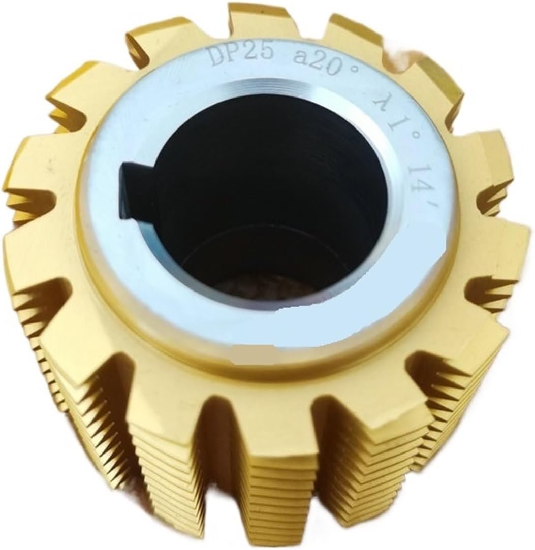 Hobbing Cutters, HSS DP13 DP15 DP19 DP23 DP25 DP26 DP27 DP28 DP29 Gear Hob Cutter PA20/PA25/PA30/PA45 Degree, Right Hand,Tools(PA45 Degree,DP13,Black Coated)