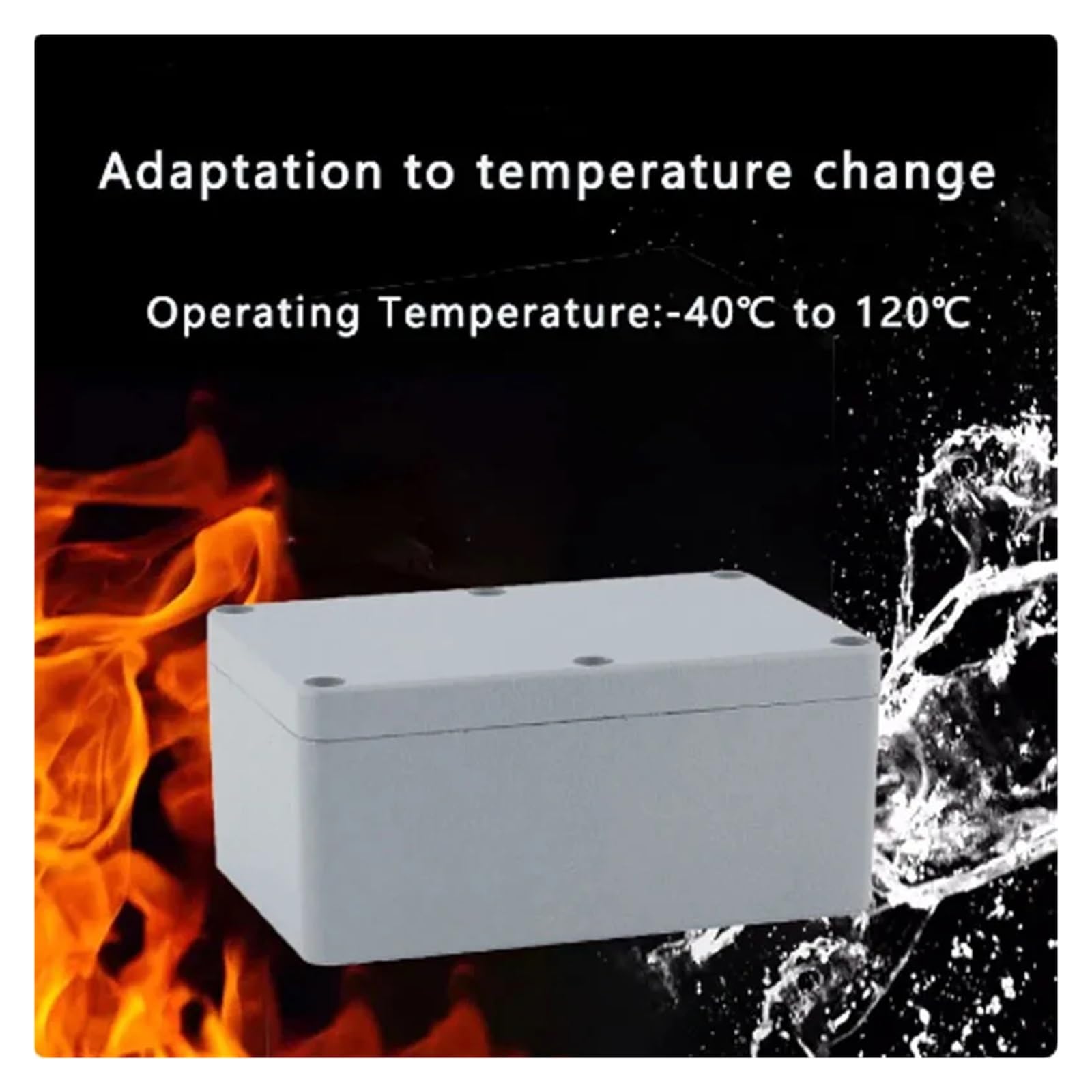 Caja de conexiones de aluminio fundido IP67 impermeable (1 unidad) for proyectos electrónicos, exteriores e industriales.(FA29 150x100x80mm)