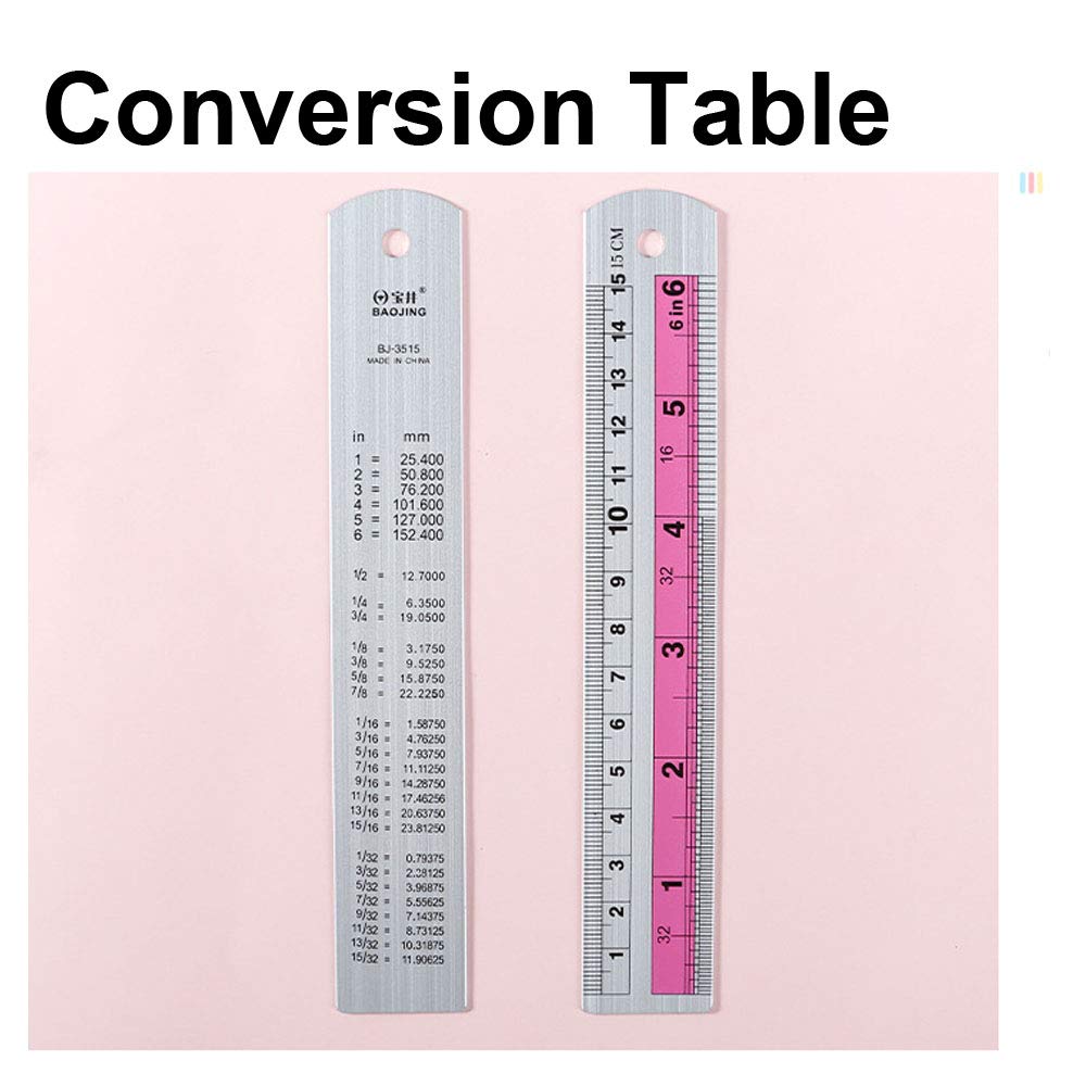 6 In Stainless Steel Ruler Shinwa 6