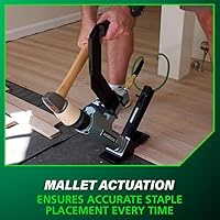 Vista 7 de Metabo HPT Engrapadora para pisos, Clavadoras neumáticas de preferencia profesional en herramientas para pisos, Grapadora neumática con mango