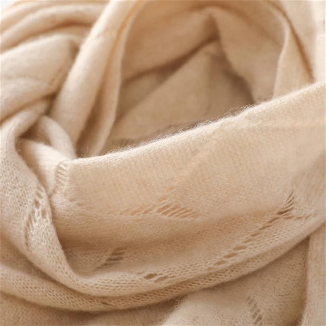 Bufanda De Invierno Cálida Y Suave De Punto De Cachemira Para Mujer