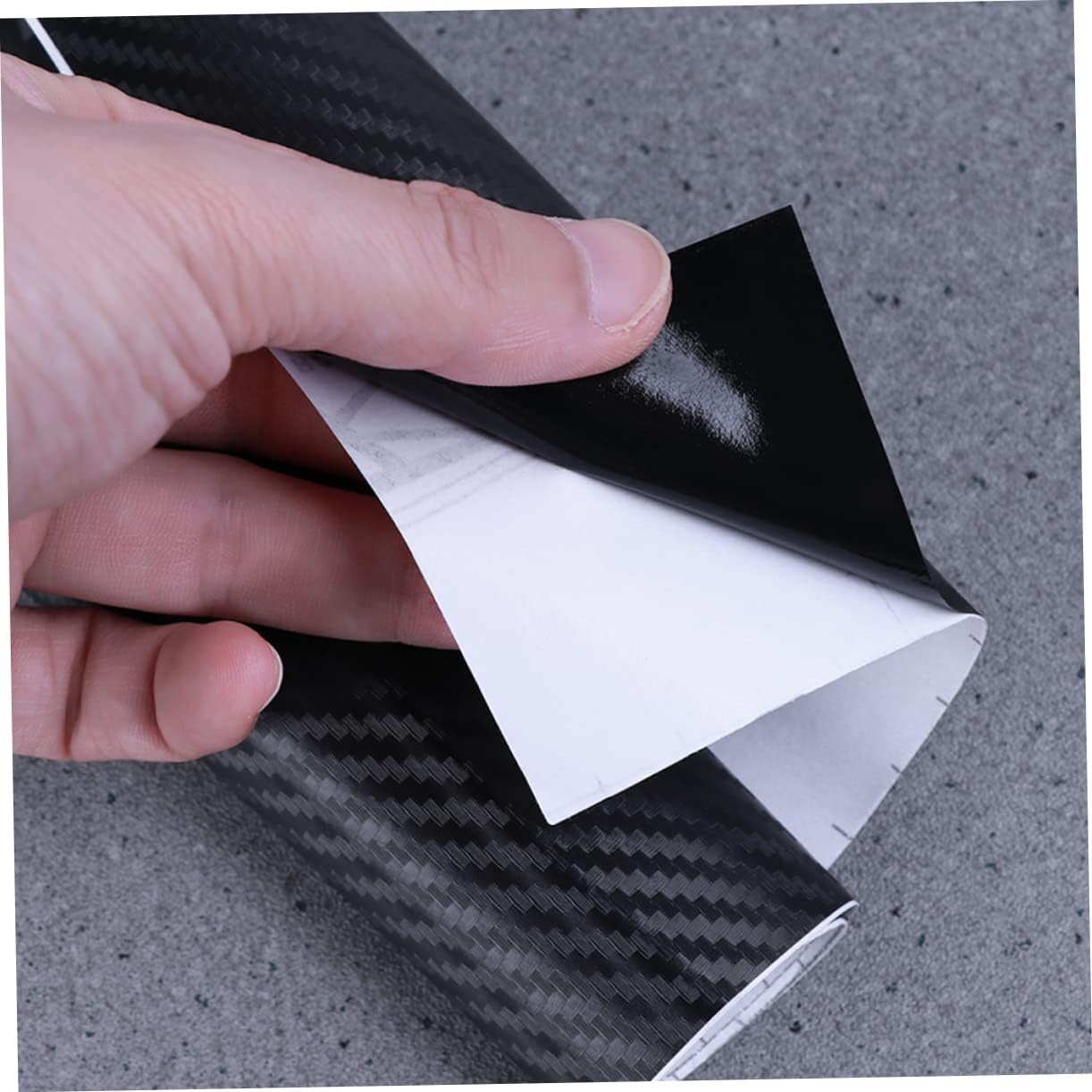 Carbon Fiber Vinyl Wrap Durable Self-Adhesive Automotive Interior Film and Easy to Clean Car Decal for