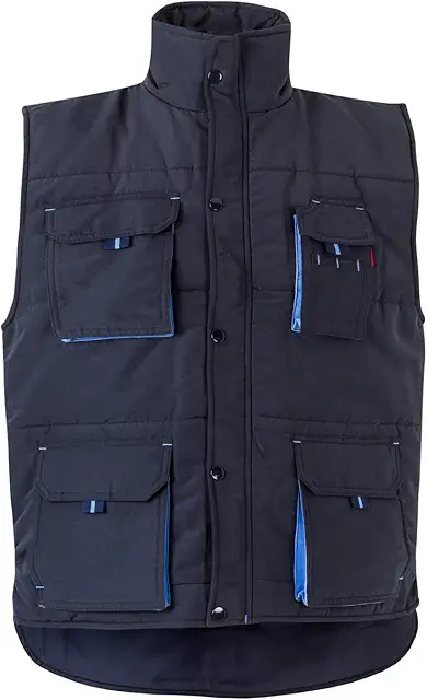 Gilet de travail VELILLA matelassé bicolore multipoches, taille XL