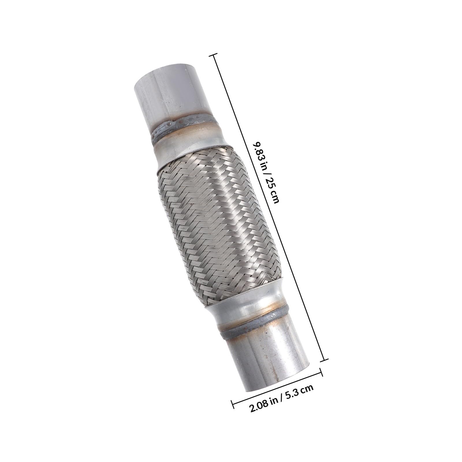 PLAFOPE Flexibles Abgasrohr aus Edelstahl 201 Auspuff Flexrohr mit Geräuschreduzierung und Vibrationsdämpfender Funktion für Autoreparatur