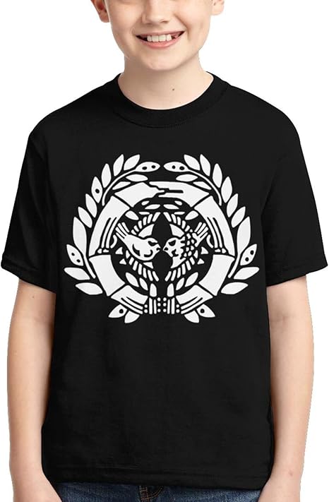 Amazon Co Jp 子供服 戦国武将 伊達政宗 家紋 家徽 Tシャツ 半袖 青少年 ボーイズ ガールズ ティーシャツ キッズ 男の子 女の子 短袖 夏服 シャツ肌着 軽い 柔らかい かっこいい おしゃれ 吸汗性良い クルーネック 快適 プリント 通学 ホーム キッチン