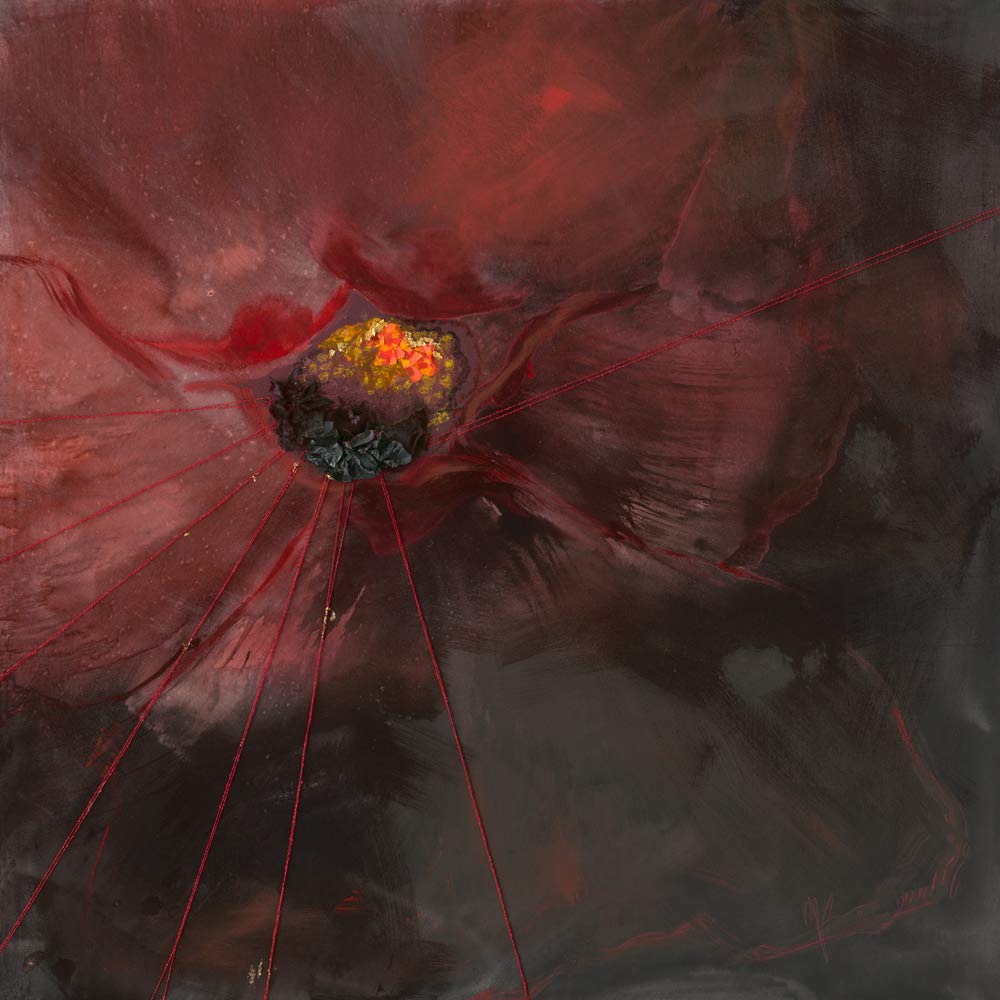 International Graphics - Finished Picture - Geneviève, Naudin - ''Deuil éclatant''- 30 x 30 cm - Direct printing on acrylic glass