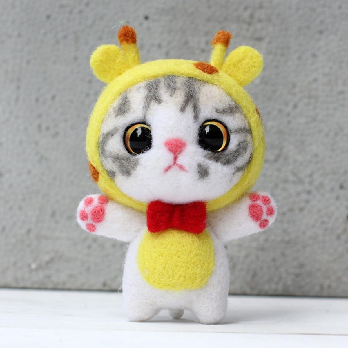 VILLFUL 3 Sets Wool Felting Starter Kit DIY Animal Doll Material Kit Needle Felting Tools for Beginners Craft Supplies for Handmade Dolls