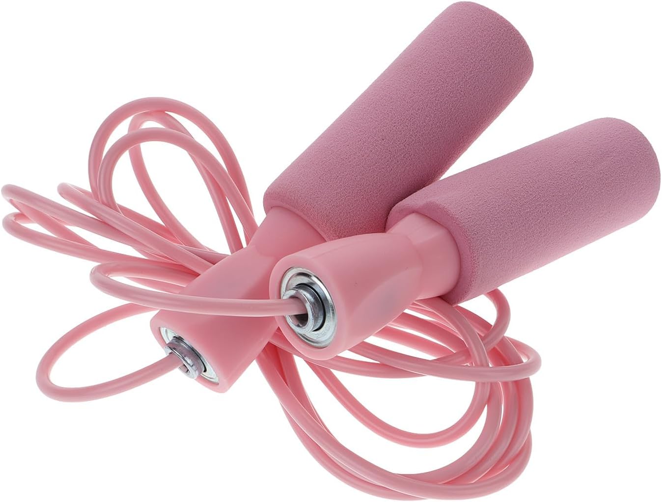TOYANDONA Adjustable Fitness Skipping Rope with Steel Bearings Non-slip Foam Handle Jump Rope for Exercise and Outdoor Workout for Students and Women