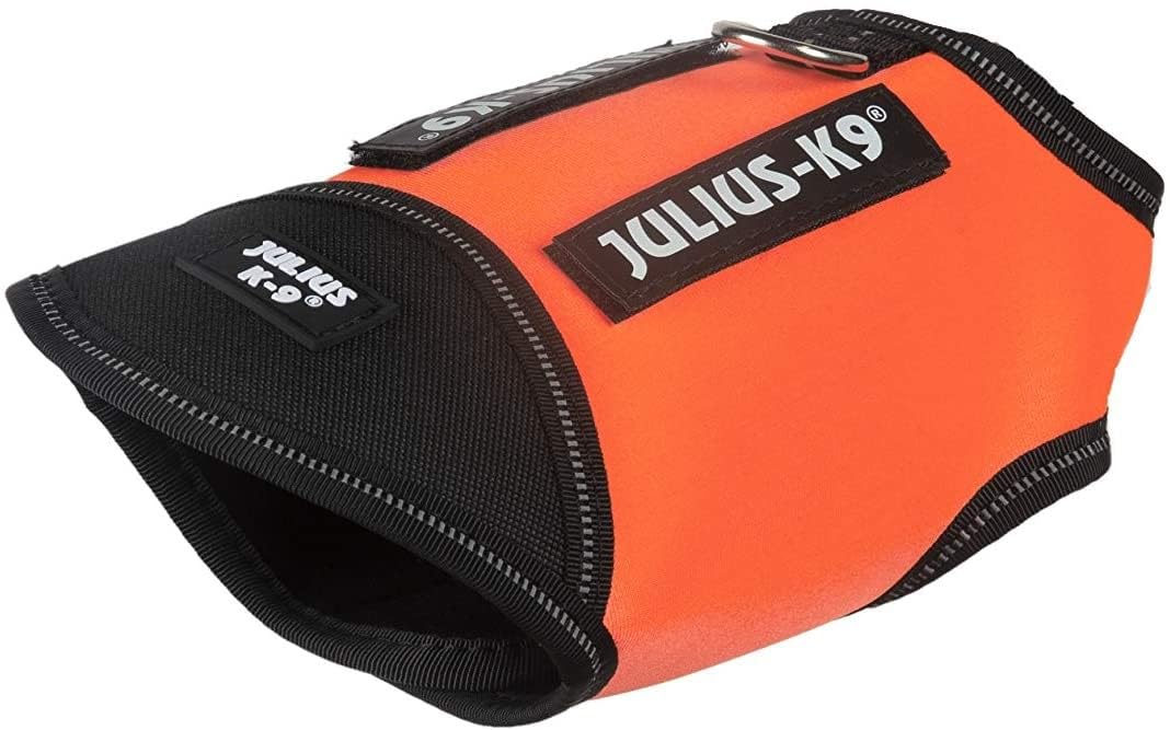 Julius-K9 IDC Neoprene Dog Jacket, Size: Baby 1, Black and UV Orange, 3XS / Baby 1 - Image 2