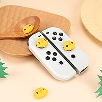 Vista 4 de GeekShare Lindas tapas de silicona Joycon para pulgar, cubierta de joystick compatible con Nintendo SwitchOLEDSwitch Lite, 4 piezas - BIU