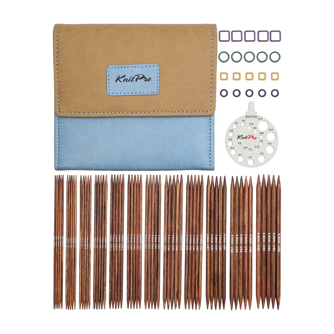 KnitPro Ginger Grande Double Pointed Needle Set 6