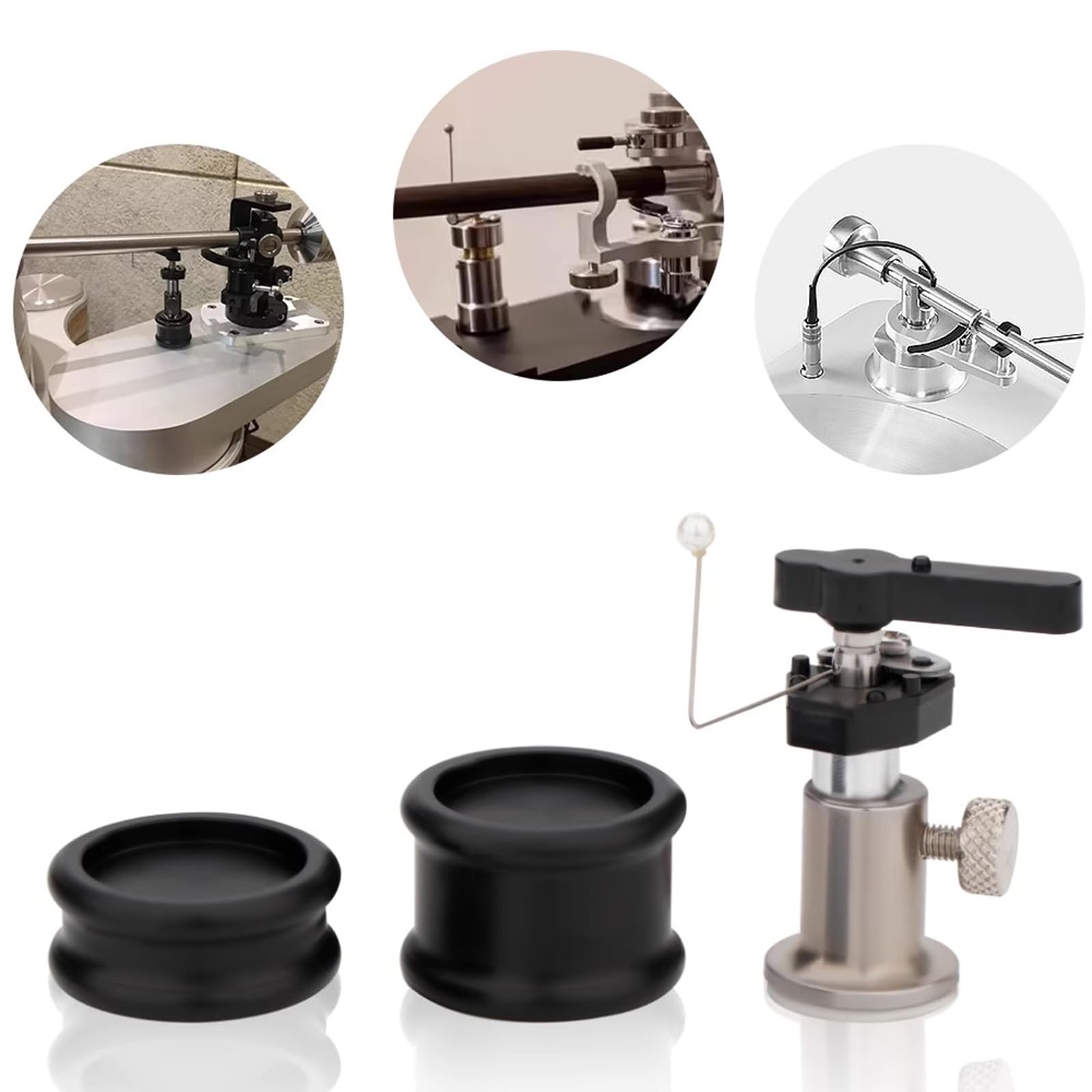 Elevador Automático De Brazo, Elevador De Seguridad para Tocadiscos, Altura Ajustable De 3 a 6,5 ​​cm, con Dispositivo Hidráulico, para Accesorios De Tocadiscos De Discos LP