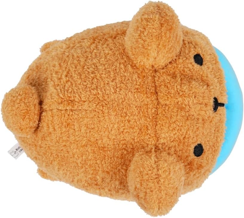 Mini Brown Bear Costume Plush 8.3", Officially Licensed Adorable Lazy Sitting Soft Stuffed Animal, Cute Bedside Companion, Kawaii Anime Room Decor, Gift for Kids, Girls, Boys, Fans