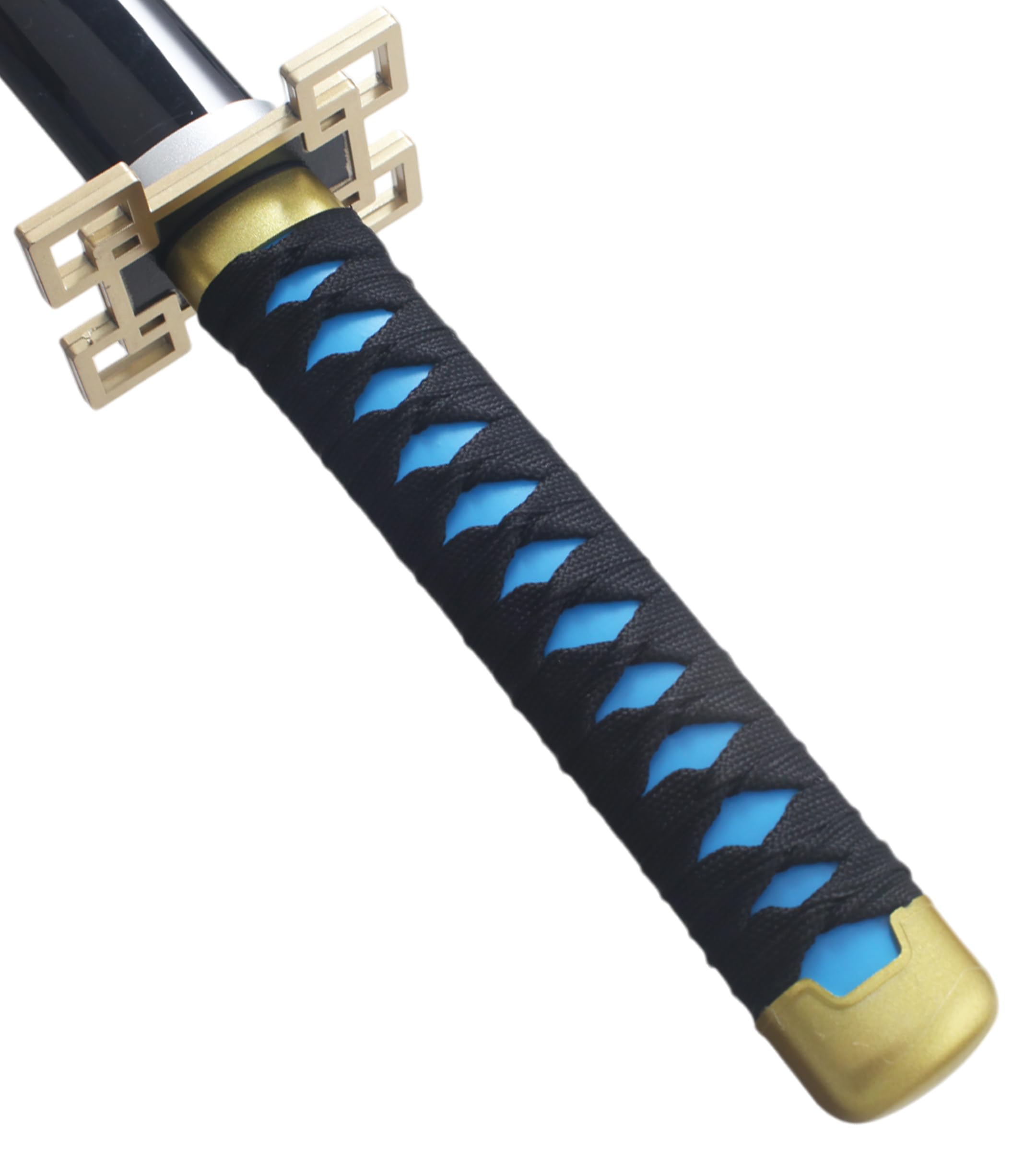 Muichiro Tokito Katana en Bois Lame Decoration Epee Sabre Cosplay - 80cm + Presentoir Inclus