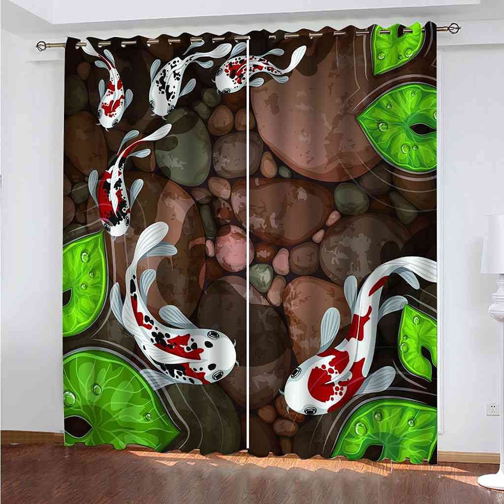 Rideau de salon occultant pour fenetre et décoration moderne chambre d'enfants