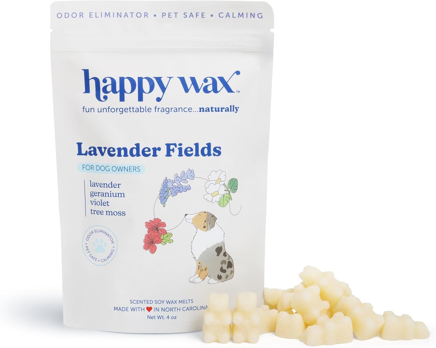 Calming Lavender Wax Melts for Dogs – Odor Eliminating & Pet-Safe Calming Lavender Wax Melts for Dogs – Odor Eliminating & Pet-Safe