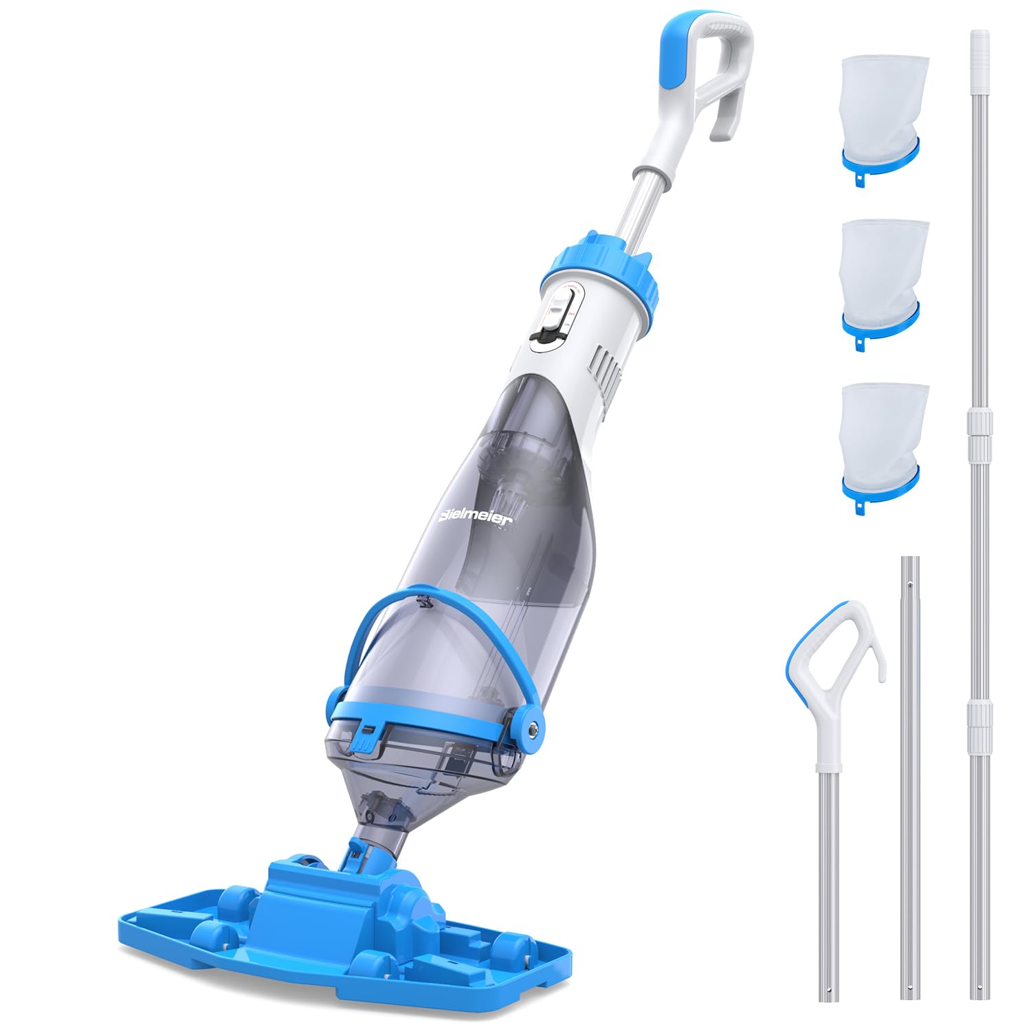 BIELMEIER Handheld Pool Vacuum with Telescopic Pole