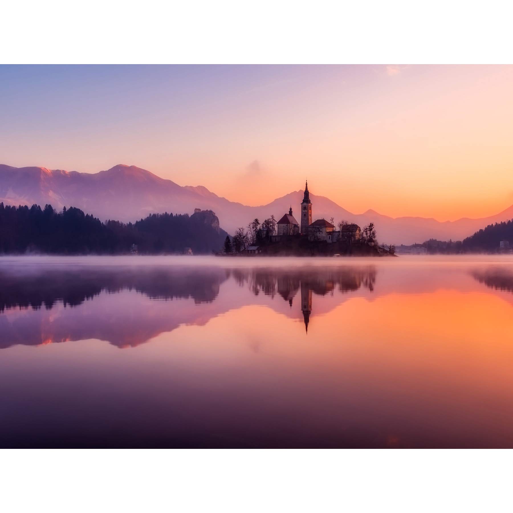 Lake Bled Island Slovenia Large Wall Art Print