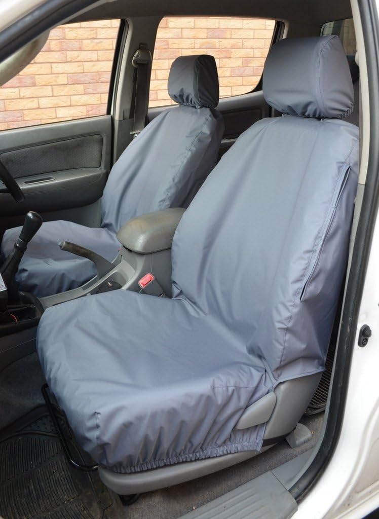 Turtle Covers TOHI05FPINGY Tailored Waterproof Washable Front Seat Covers [Grey]