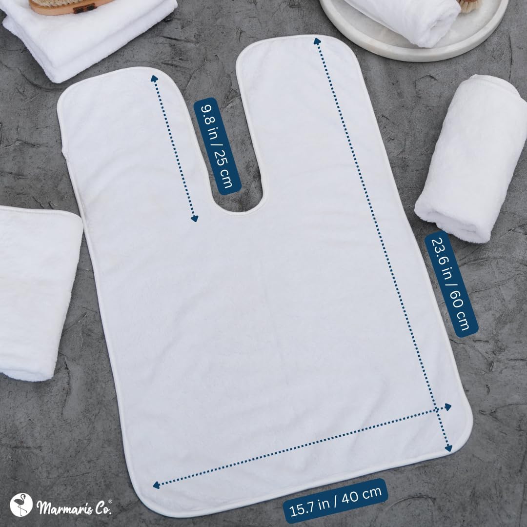 Set of 6 U-Shaped Esthetician Towels – Soft Microfiber Facial & Massage Towels, Spa & Salon Essentials for Facials, Skincare, and Massage Treatments