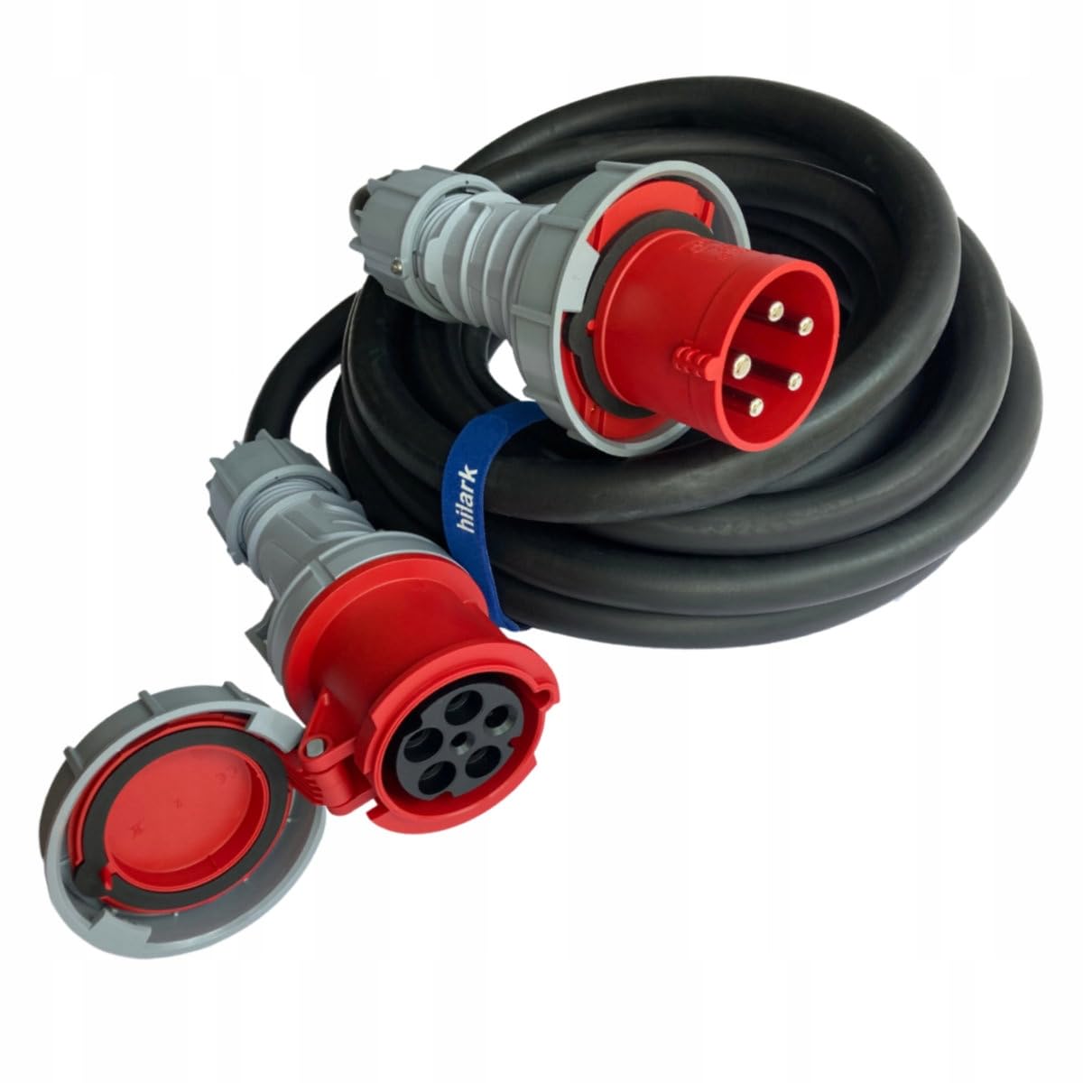 Hilark Cable Tech Przejściówka siłowa IP67, adapter 125A 5P na 63A 5P 2M
