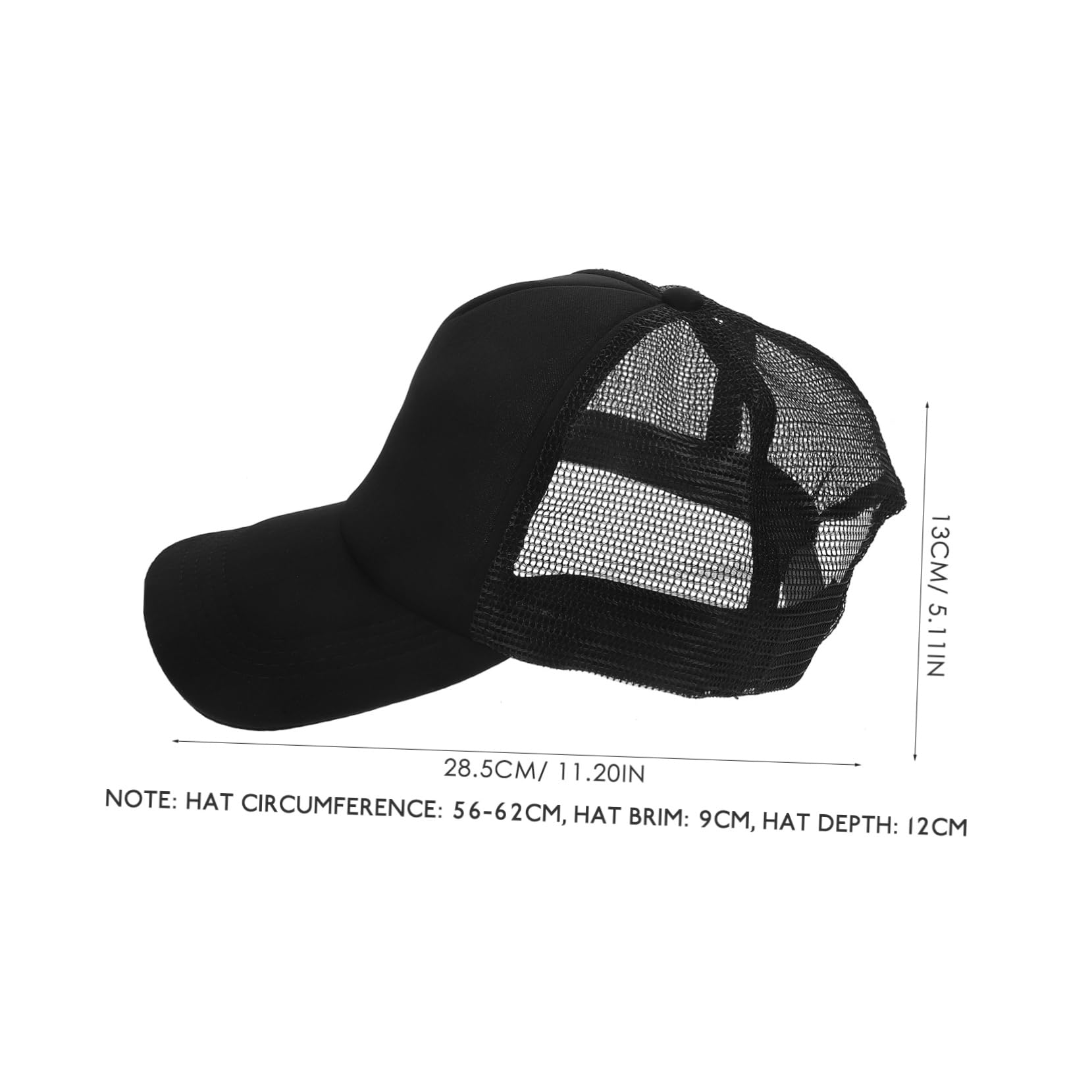 Didiseaon 10 Pezzi Baseball Mesh Traspiranti in Poliestere per Sublimazione DIY Cappelli Vuoti Leggeri e attività Outdoor