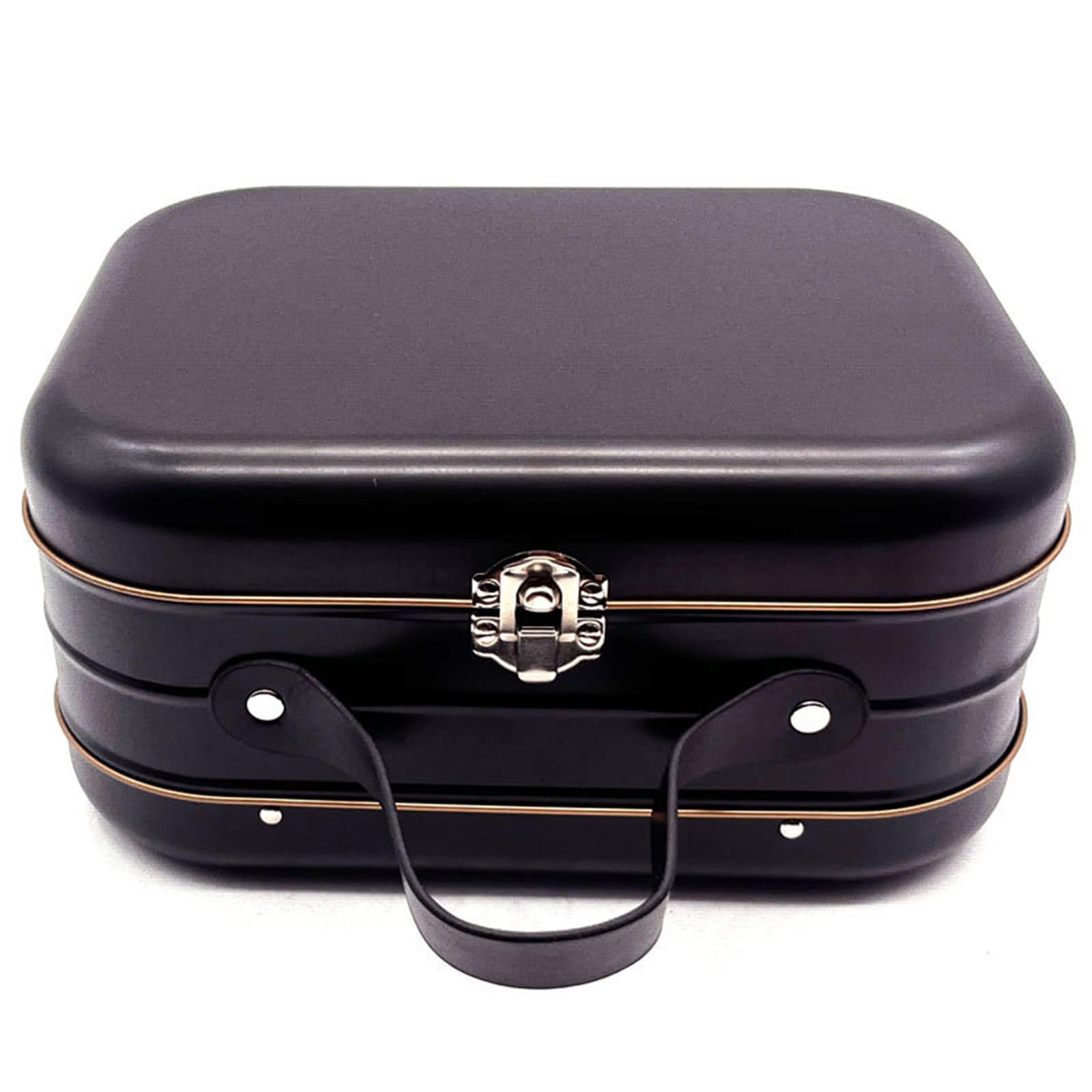 Snorvixre Sturdy Tinplate Organizers Box Portable Design Tinplate Storage Container for Home and Secure Item Protections Metal Box with Handle