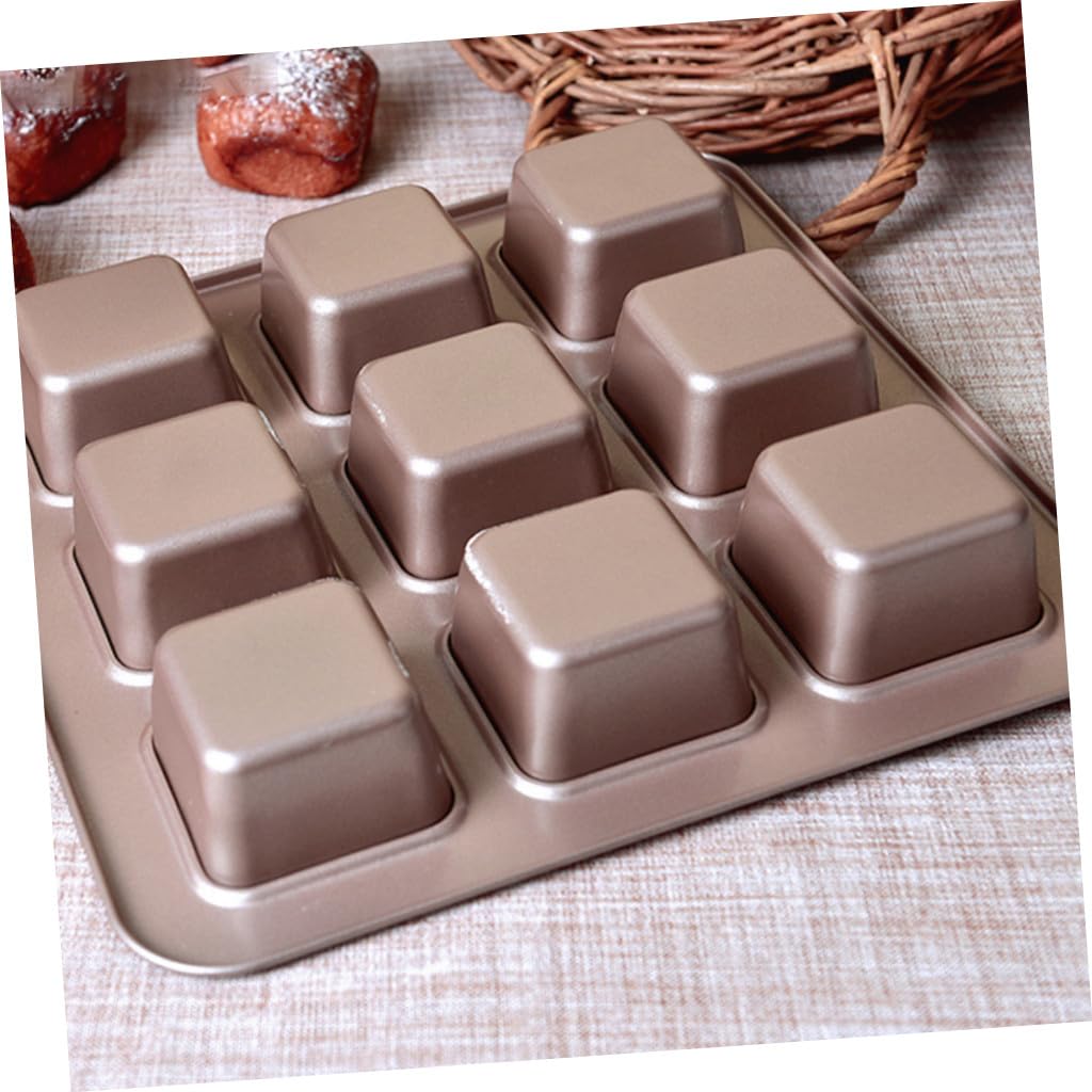 Moule à Gâteau Carré Antiadhésif Cavités Acier Écologique Pratique pour Pâtisserie Maison et Professionnelle