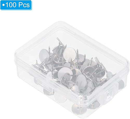 Miniatura 3 de PATIKIL Tack reflectante, 100 tachuelas de metal para señalización de senderos, marcadores de senderismo brillantes para senderismo, caza, camping,