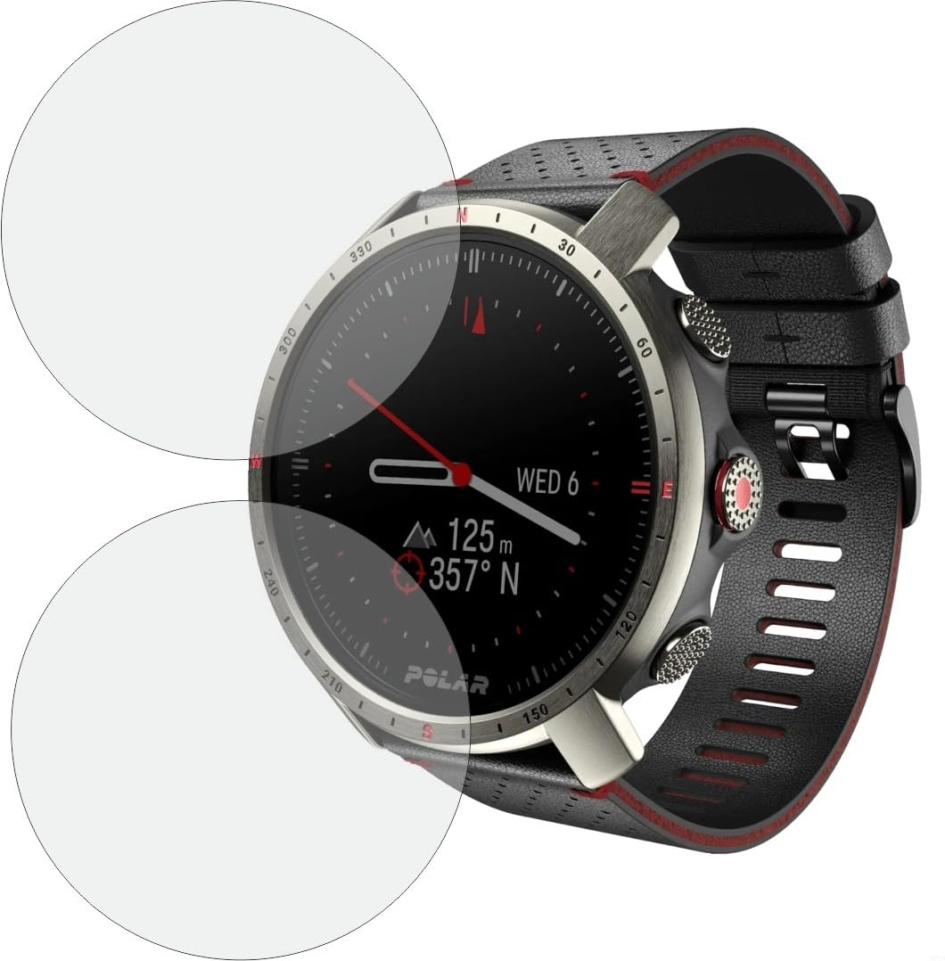 TELTREK Screen Protector Compatible With Polar Grit X Pro Smartwatch, Edge to Edge Hydrogel Screen Protector not a Tempered Glass (Pack of 2)