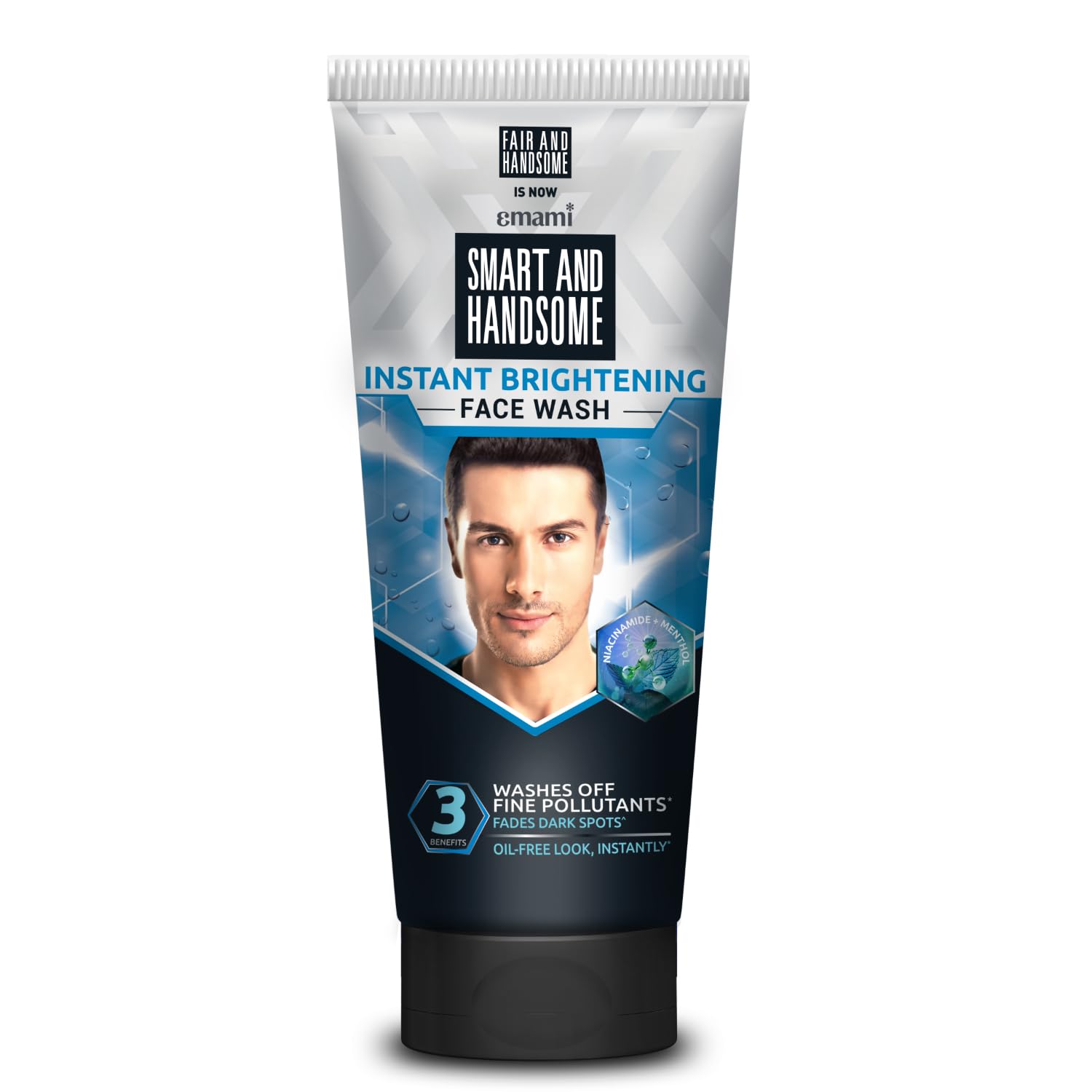 Smart And Handsome Face Wash, Instant Brightening, Instant Freshness, 150g