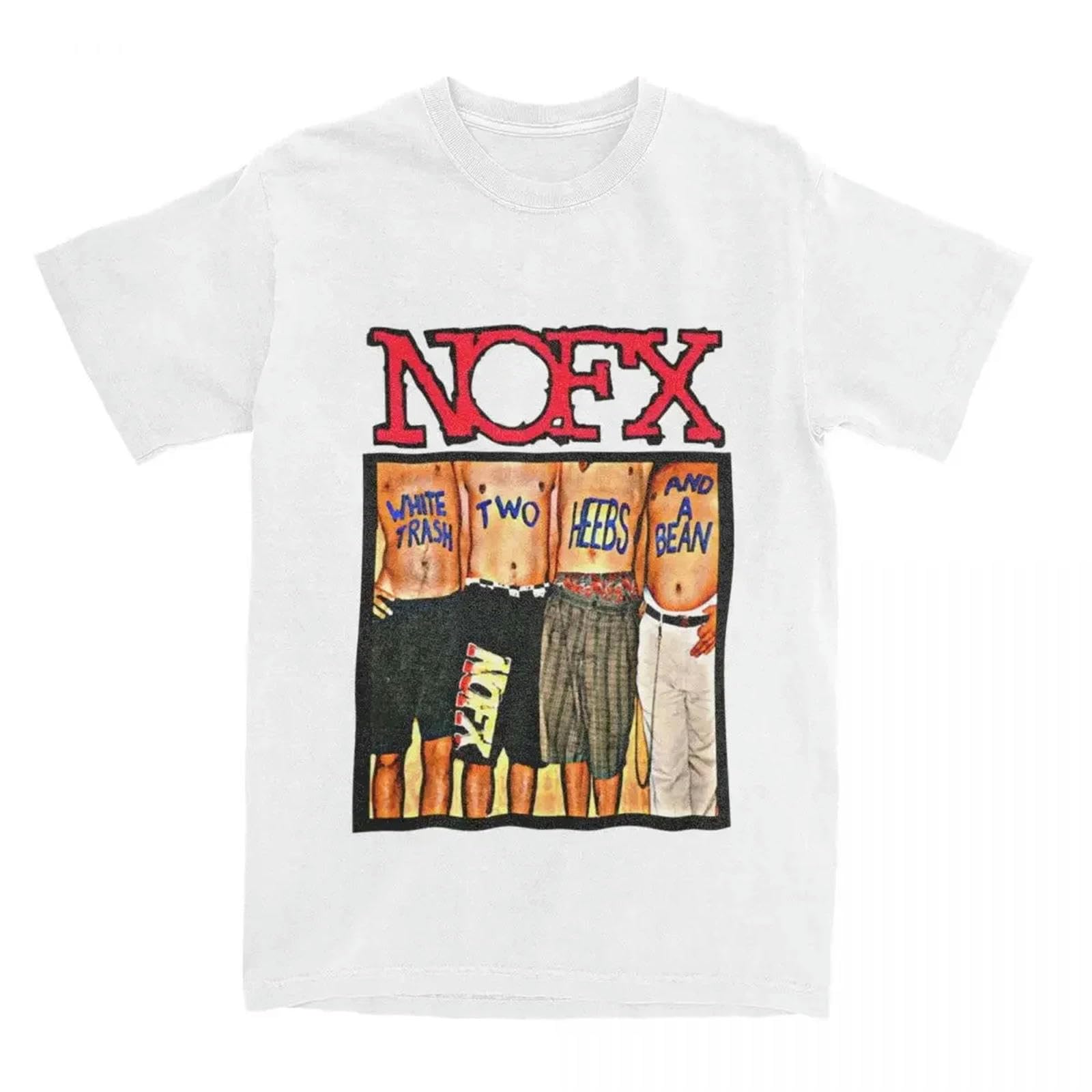 Maglietta Festa del papà T-Shirt della Band Punk Rock per Uomini E Donne di Oversize Unisex Grandi Dimensioni-bianco-2xl
