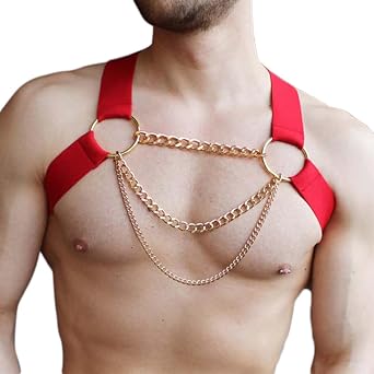 Men Chest Harness Mens Harness Belt Sexy Punk Body Harness Belt Tops Harness Nylon Chest Chain Shoulder Strap