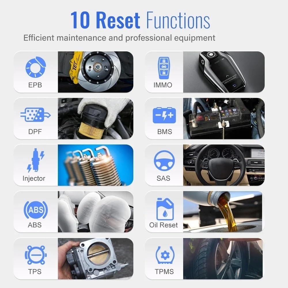 X6 OBD2 Scanner automobilistico professionale ABS SRS Olio EPB BMS Ripristina tutto il sistema Bluetooth ODB OBD 2 Strumenti di scansione diagnostica for auto(Ancel X6 EU Plug)