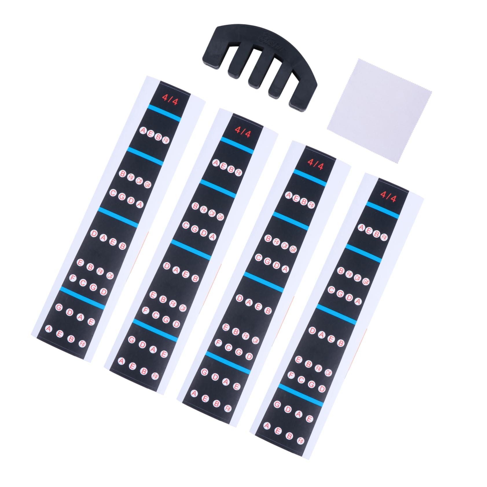 GOOHOCHY 4/4 Violin Fretboard Sticker Set Tape for Violin Guide with Easy Peel and No Trace Practice Mute Pack for Beginners Teachers Random Color