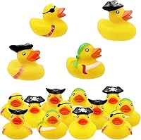 Vista 2 de The Dreidel Company Patos de juguete de pato de goma pirata de San Patricio para niños, proyectos de cumpleaños de baño, regalos para baby showers