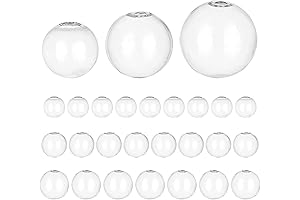 PH PandaHall 30 Mini Glass Crystal Ornaments for Exquisite Craftsmanship