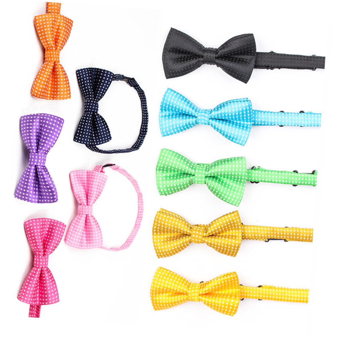 FRCOLOR 30stücke Verstellbare Hundekrawatten Für Haustiere Bunte Gepunktete Fliegenhalsbänder Für Hochzeiten Und Partys Komfortable Und Attraktive Hundezubehör