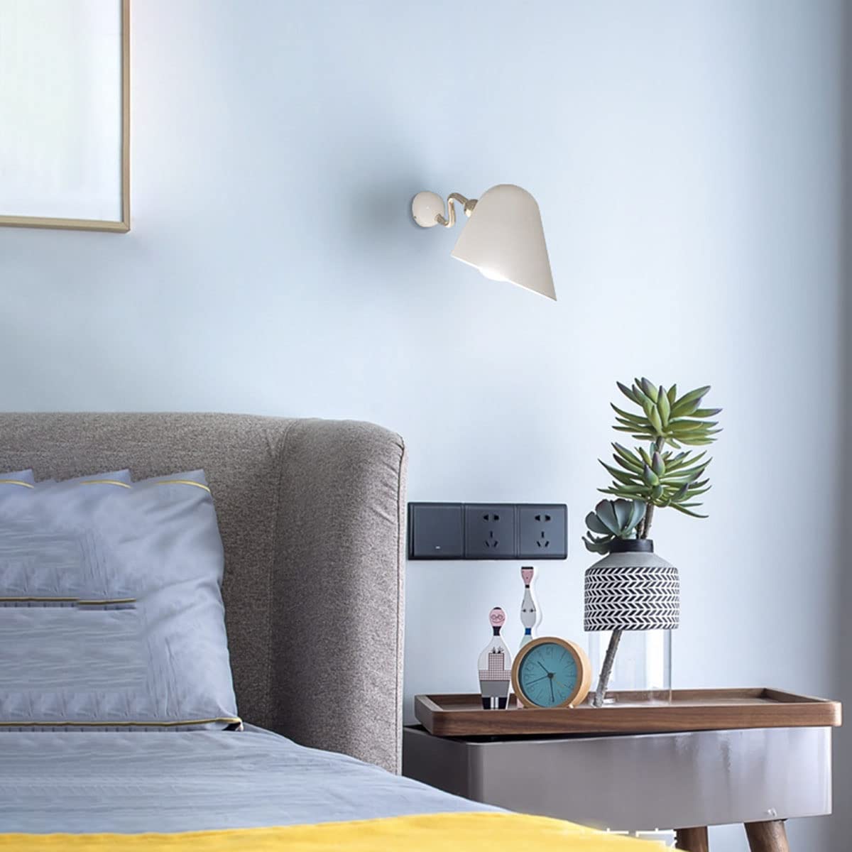 ZBZFGE Kinkiet Vintage Indoor E27, kinkiet retro w stylu industrialnym, oświetlenie ścienne Lampka nocna do sypialni Białe światło do przedpokoju Dekoracja przemysłowa Oświetlenie do jadalni,