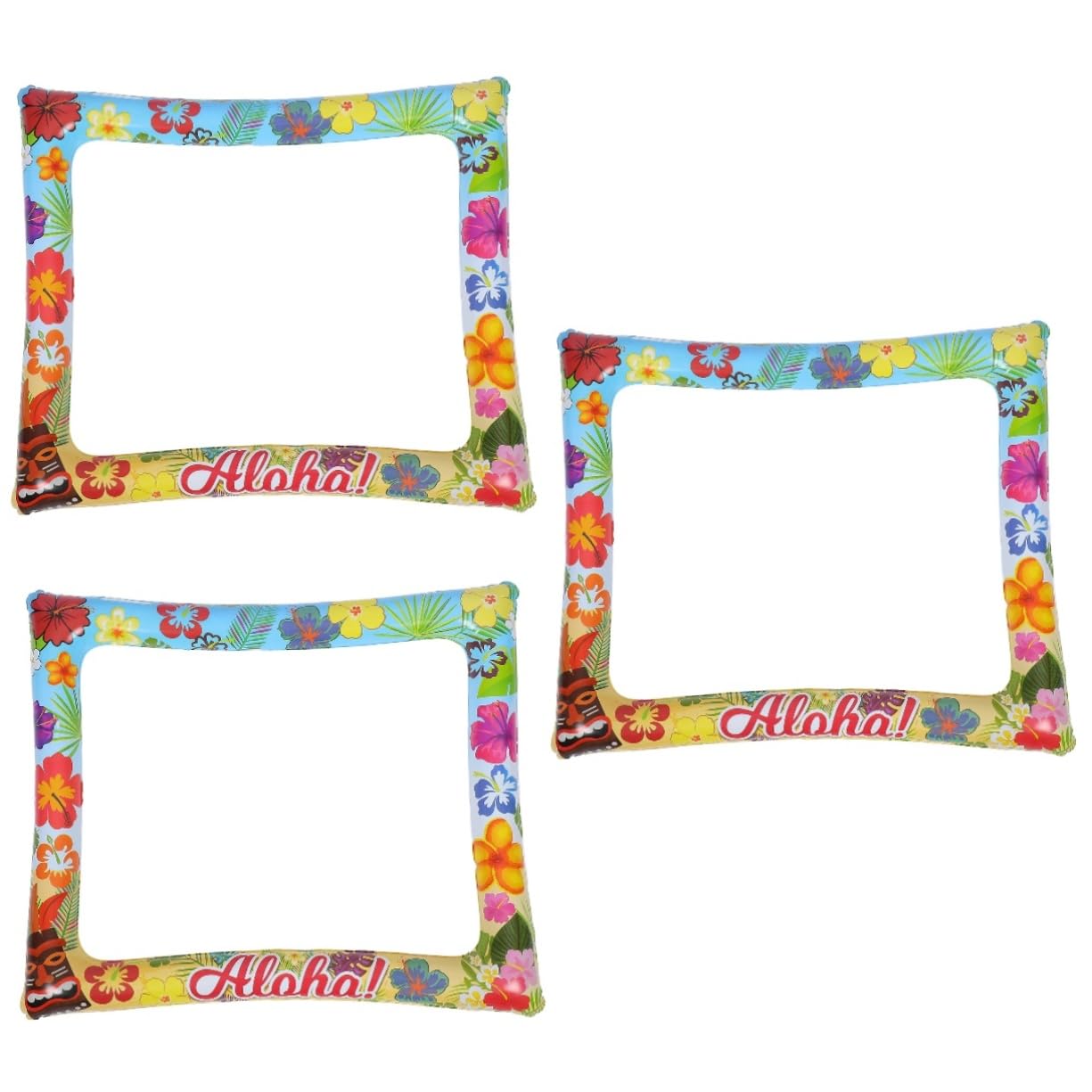 Toddmomy 3 Stück Aufblasbarer Fotorahmen für Partys Hawaii Style Foto Requisiten für Sommerliche Deko für Hochzeiten und Feiern Kreative Fotohintergründe für Unvergessliche