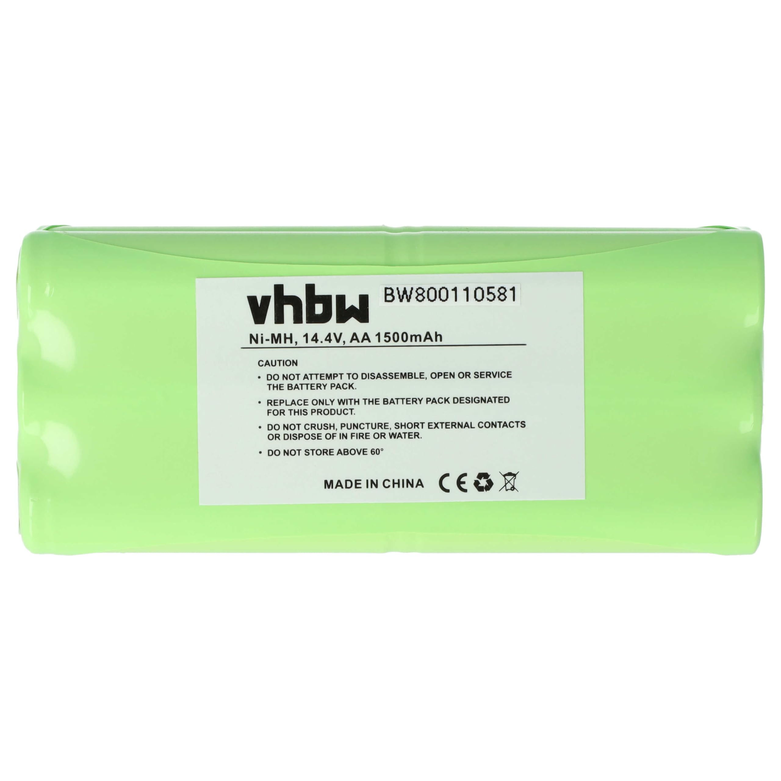 vhbw NiMH batteria 2000mAh (14.4V) compatibile con iRobot Create, Dirt