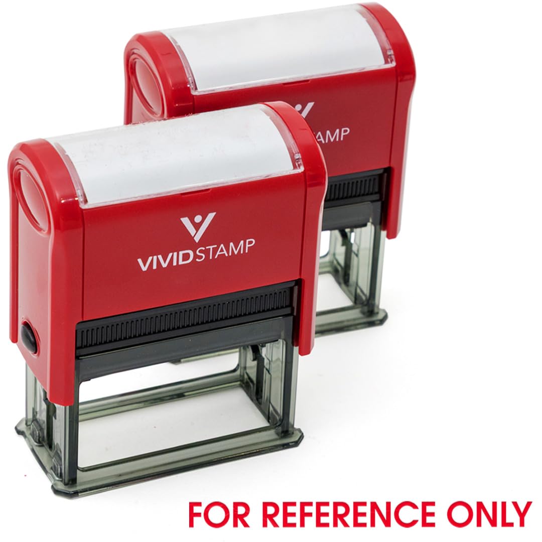 for Reference Only Self Inking Rubber Stamp (Red Ink) - X-Large 2 Pack