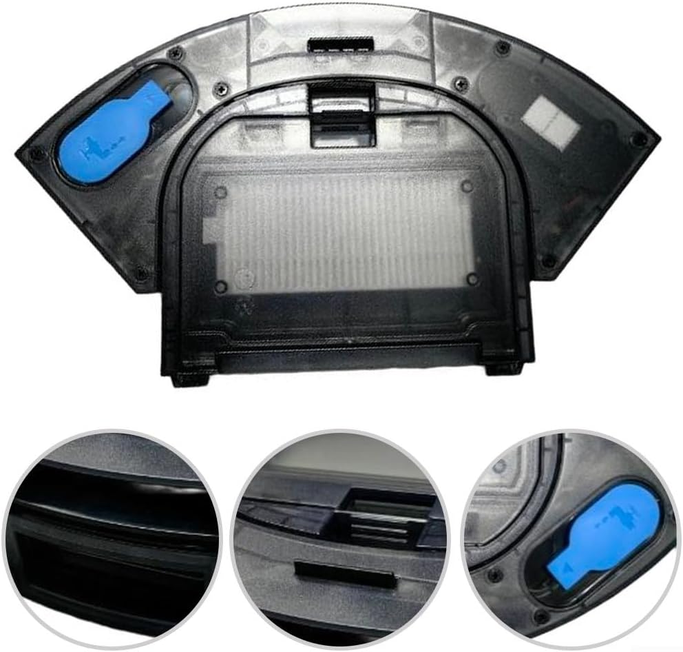2 in 1 Dust Bin and Water Tank for ILIFE T20S Robot Vacuum Cleaner, Large Capacity Mop Tank Attachment with Filter