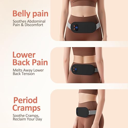 Miniatura 2 de Worxvell Almohadillas de calefacción para calambres almohadilla de calefacción de período para calambres con 3 niveles de calefacción y 3 modos de