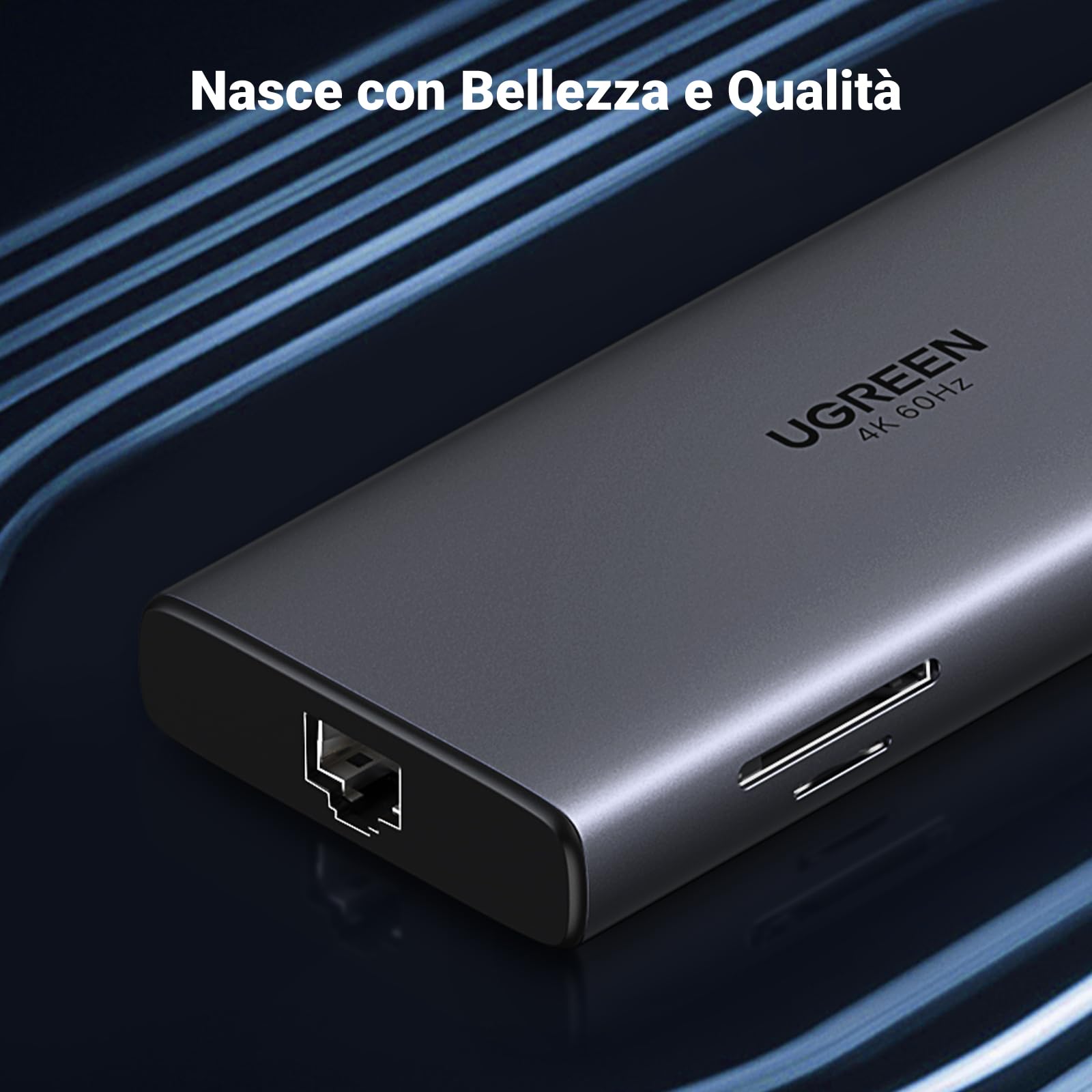 UGREEN Revodok Pro 109 Hub USB C 10Gbps 9 in 1 Docking Station Multiporta | HDMI 4K 60Hz, 10Gbps Trasferimento, Ethernet Gigabit, Lettore di Schede SD TF, PD 100W, Compatible con MacBook Pro Air Neo