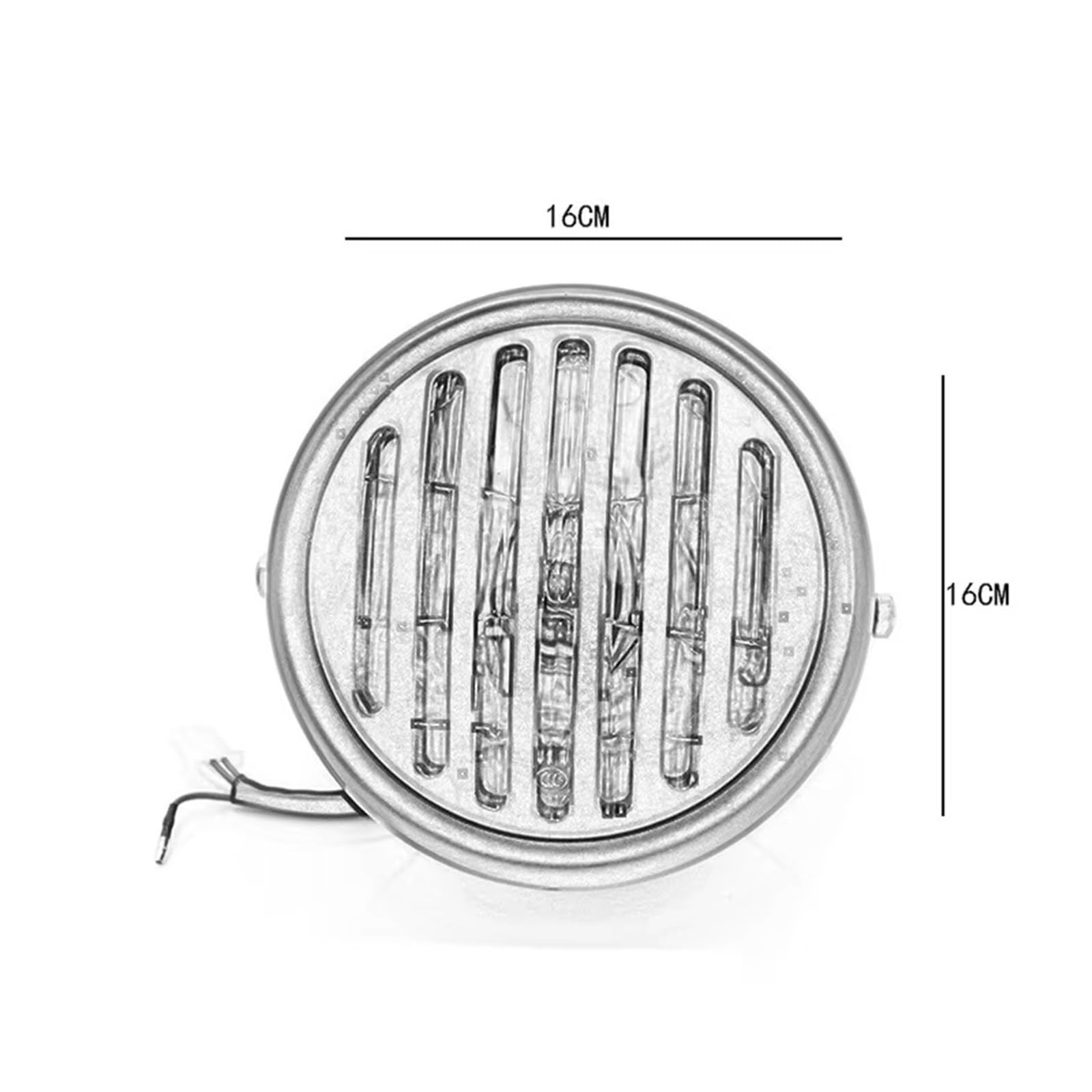 Phare Avant Moto Phares Avant Ronds Vintage À Coque Noire pour CG125 Modifiés LED Phares Avant