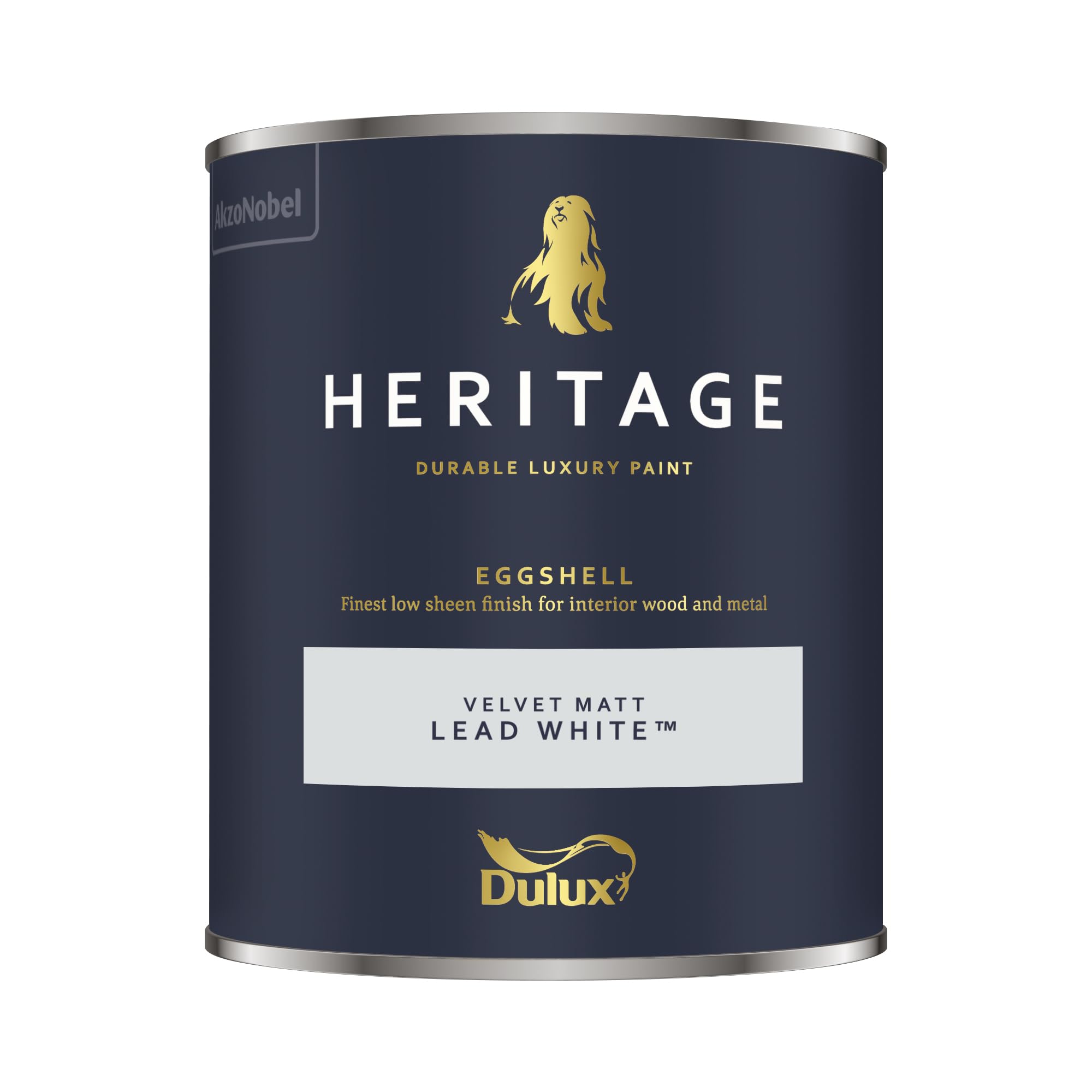 Dulux Heritage Lead White Wood And Metal Eggshell Paint 750Ml